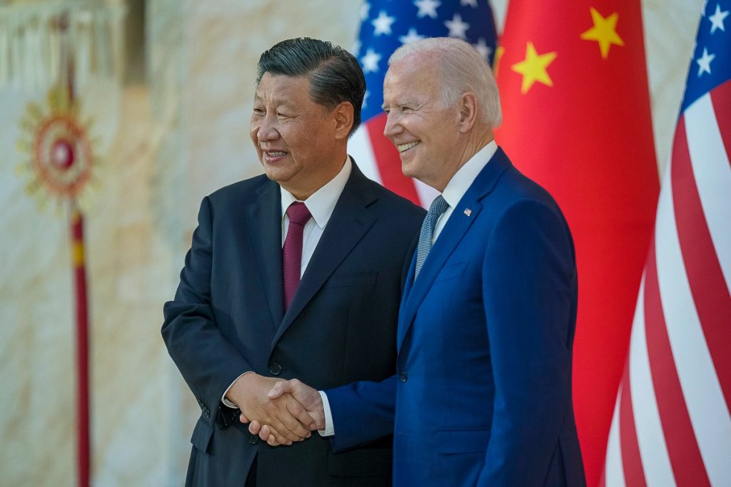 Le président américain Joe Biden et le président chinois Xi Jinping en novembre 2022 lors du G20 en Indonésie.