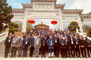 Des participants au 3e colloque chrétien-taoïste, organisé du 11 au 13 mars à l’Institut Yuen Yuen, un temple taoïste de Hong-Kong.