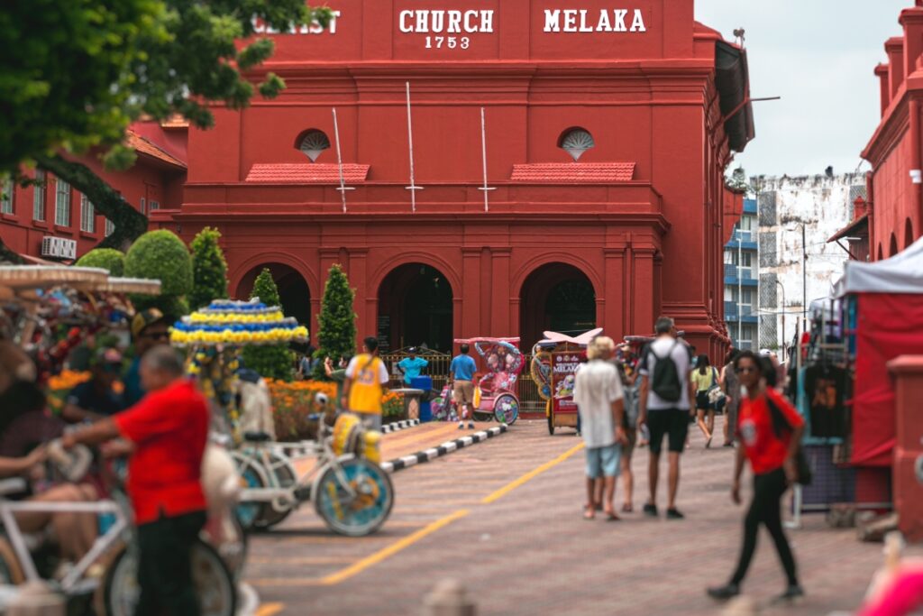 Christ Church, une église de Malacca, Malaisie. François Ahleong et 1 700 catéchumènes ont été baptisés durant la nuit de Pâques 2024 en Malaisie.