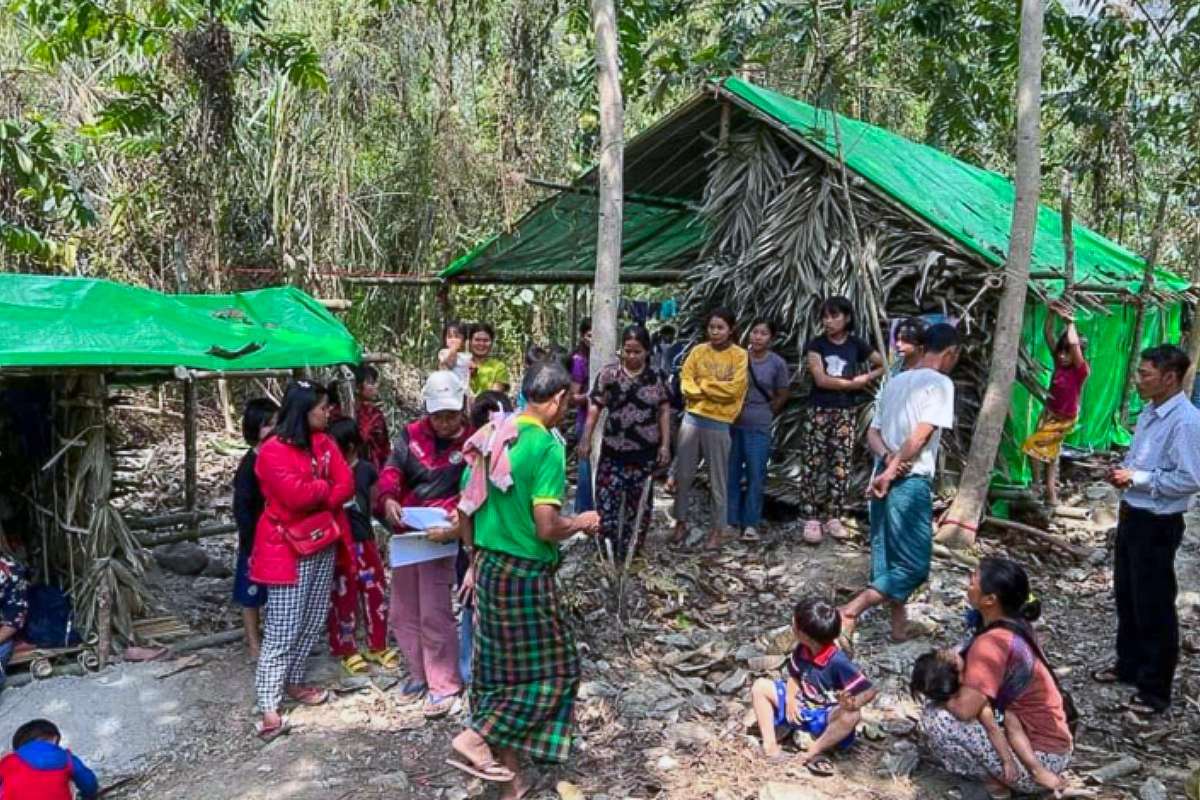 Un camp IDP (personnes déplacées internes) en Birmanie, mars 2024. Le pape a réitéré son appel à la paix dans le pays d’Asie du Sud-Est.