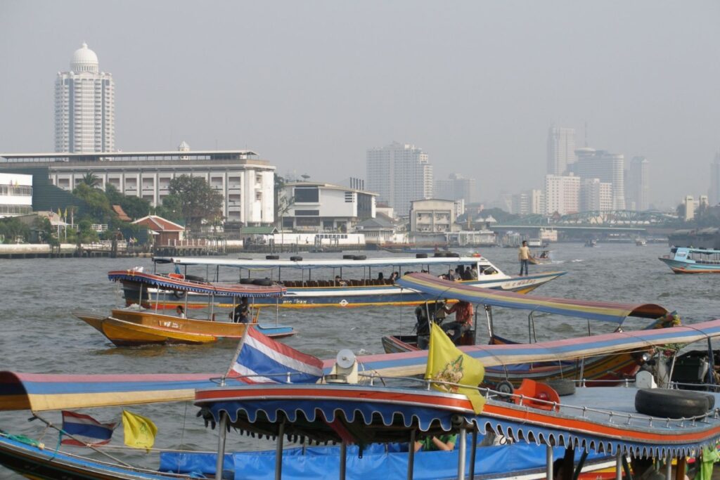 La rivière Chao Praya à Bangkok.