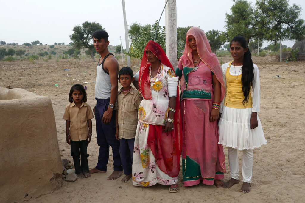 Famille au Rajasthan, Inde