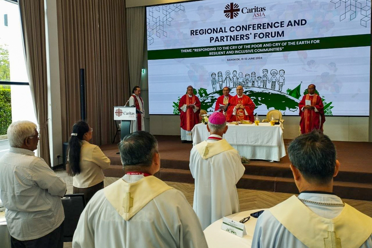 La messe d’ouverture de la Conférence régionale Caritas Asie 2024, le 11 juin en Thaïlande.