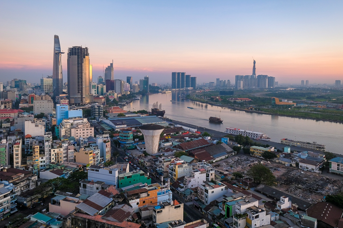 Le Vietnam compte près de 100 millions d’habitants (soit la 16e population mondiale) et une économie dynamique, la 11e en Asie (ici Hô-Chi-Minh-Ville, dans le Sud).