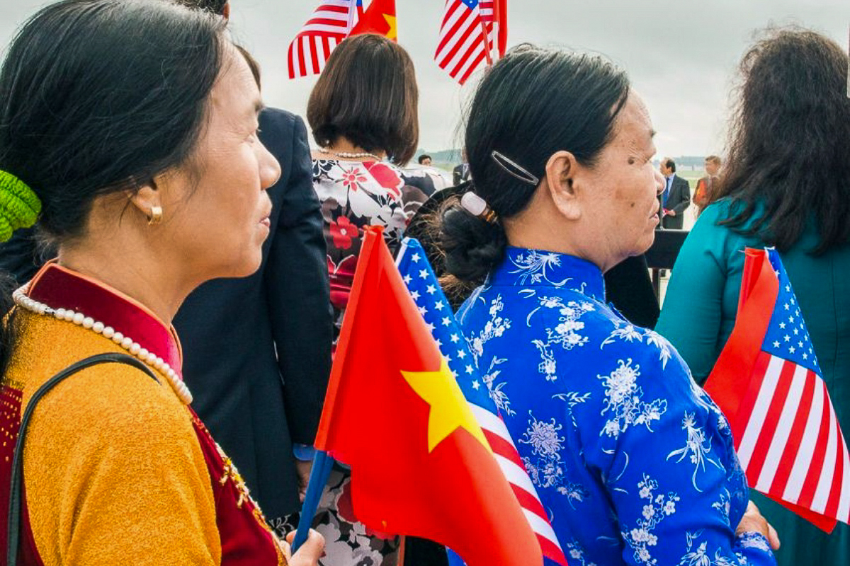 Les États-Unis ne négligent pas la valeur ajoutée du Vietnam, d’où le voyage de Joe Biden en 2023 (photo : visite du secrétaire général du Parti communiste du Vietnam en 2015 à Washington).