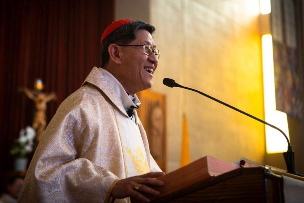 Le cardinal Tagle (ici en 2019) est l’envoyé du pape à Indianapolis pour la Rencontre nationale des catholiques asiatiques et polynésiens et pour le Congrès eucharistique national.
