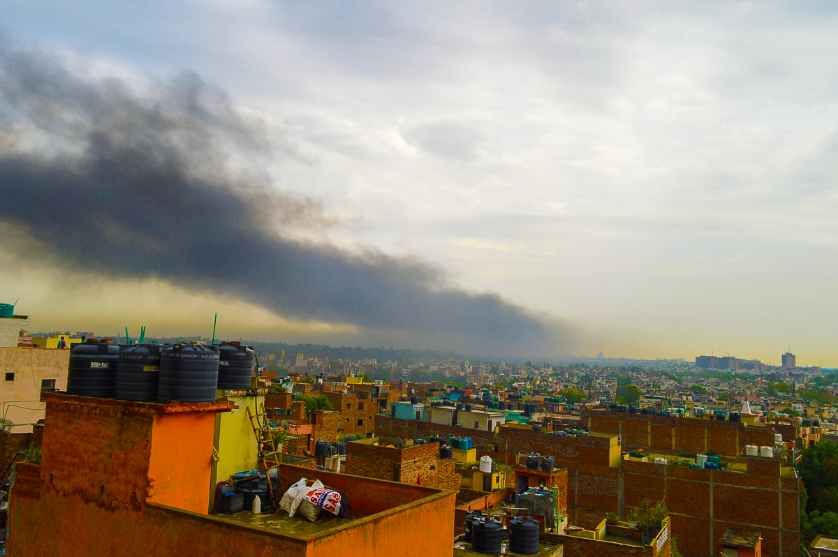 Un jour de pollution in Delhi. Pour Christophe Jaffrelot, c’est l’un des défis majeurs à venir en Inde.