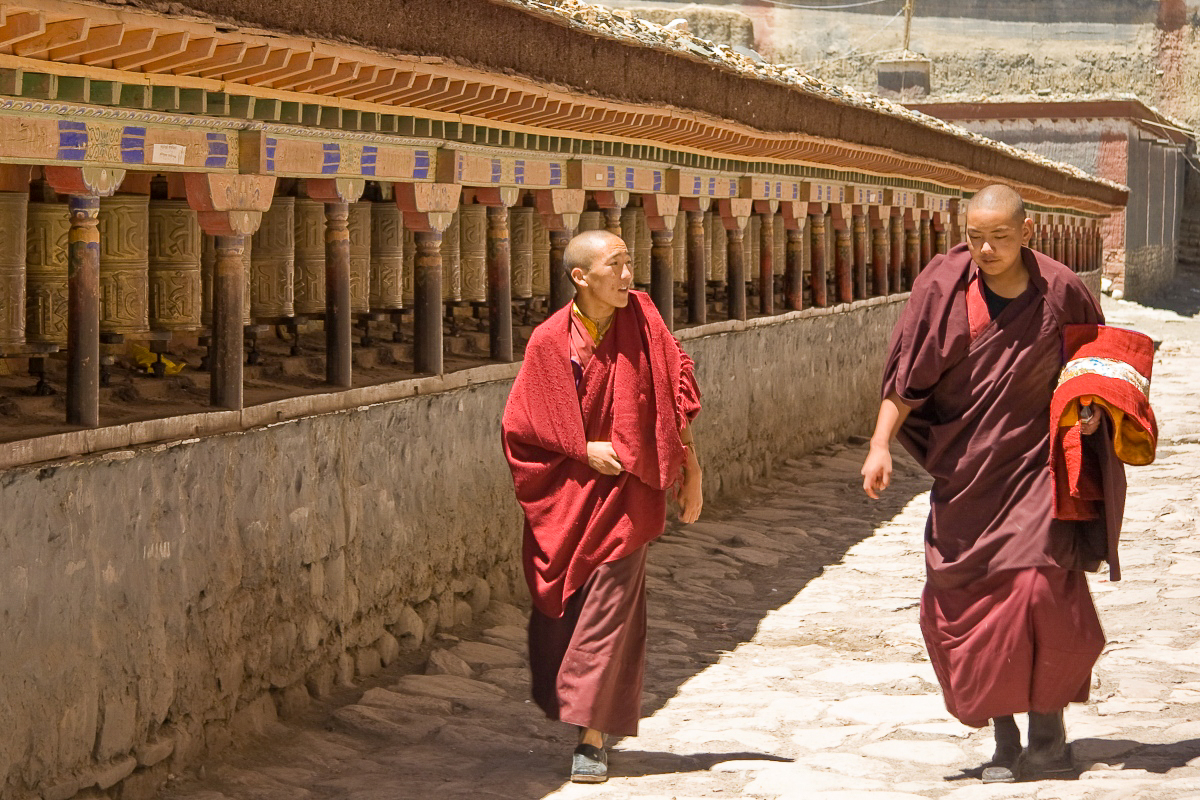 Le monastère bouddhiste de Sakya, à 130 km à l’ouest de Shigatse sur la route menant à Tingri, au Tibet.