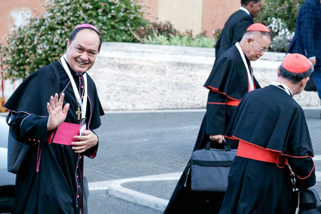 Mgr David en octobre 2023 lors de la première session du Synode sur la synodalité au Vatican.