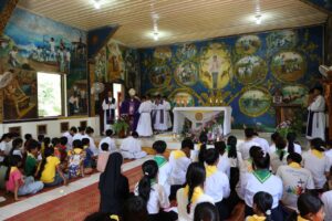 L'église de Chamlak au Cambodge