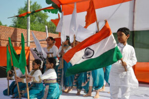 Le Jour de la République, célébré tous les ans par l’Inde le 26 janvier (ici en 2014), marque l’entrée en vigueur de la Constitution indienne en 1950.