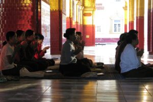 Un temple bouddhiste à Mandalay, Birmanie. Ce samedi 1er février, le pays marque le 4e anniversaire du coup d’État de la junte militaire en 2021.