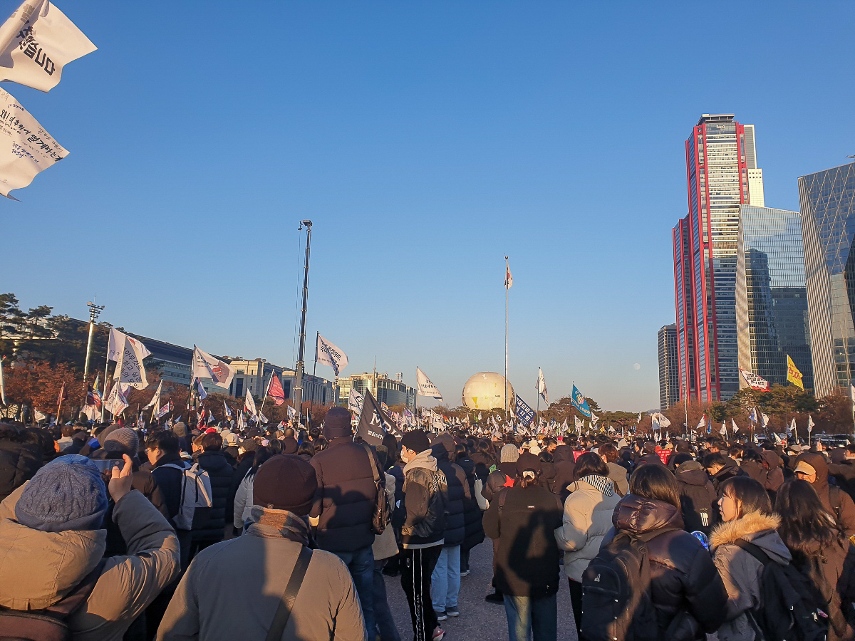 Une manifestation, le 14 décembre dernier à Séoul, pour la destitution du président Yoon.