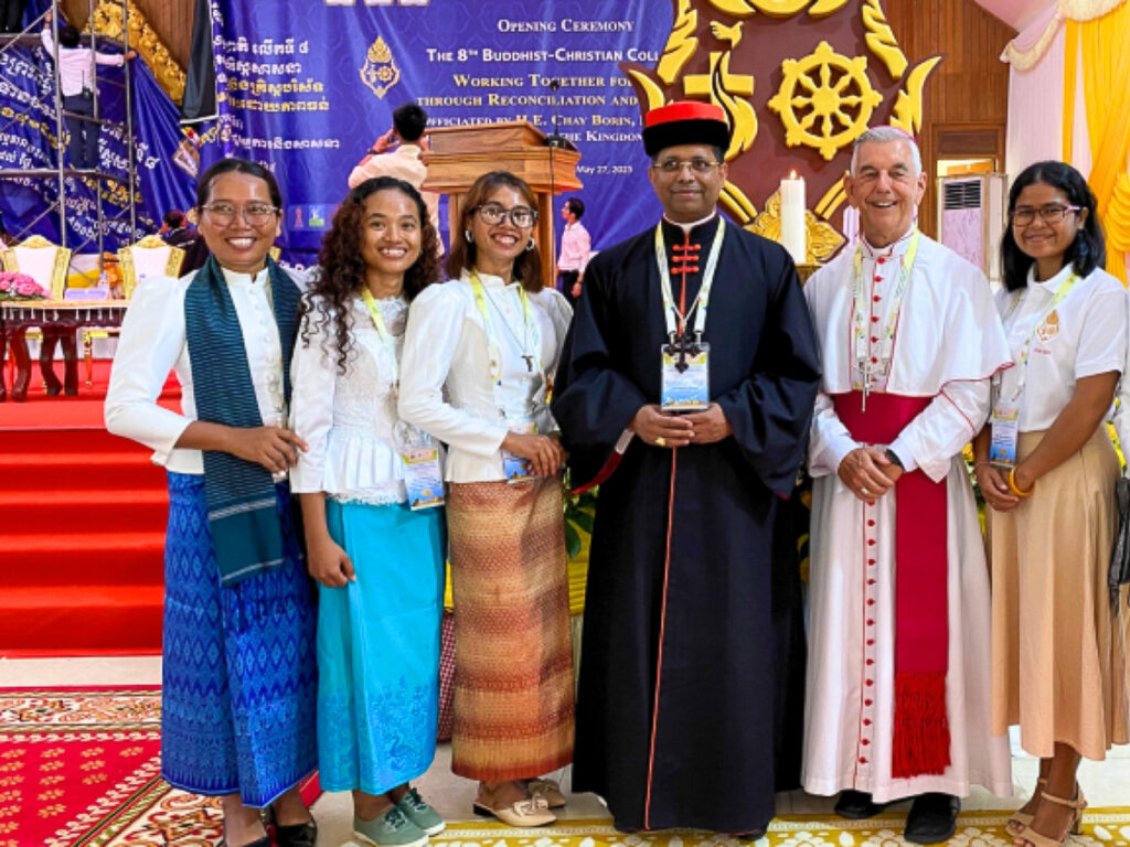 Le cardinal George Jacob Koovakad, préfet du dicastère pour le Dialogue interreligieux, le 17 mai à Phnom Penh.