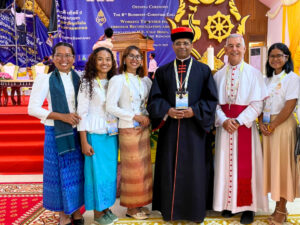 Le cardinal George Jacob Koovakad, préfet du dicastère pour le Dialogue interreligieux, le 17 mai à Phnom Penh.