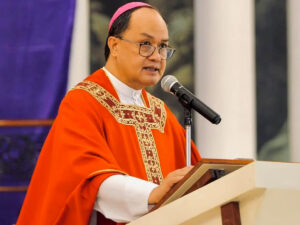 Le cardinal David, évêque de Caloocan et président de la Conférence épiscopale philippine.