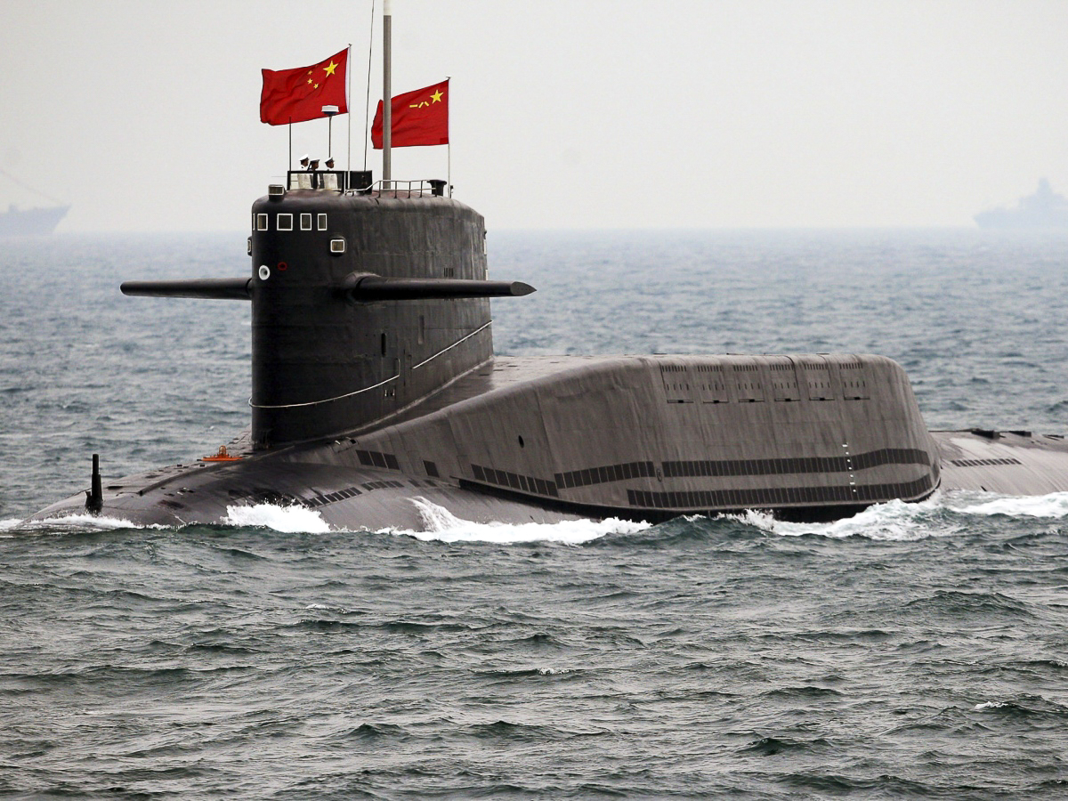 Un sous-marin nucléaire chinois en juillet 2019. La Chine fait partie des arsenaux nucléaires en expansion selon le dernier rapport de l’institut Sipri.