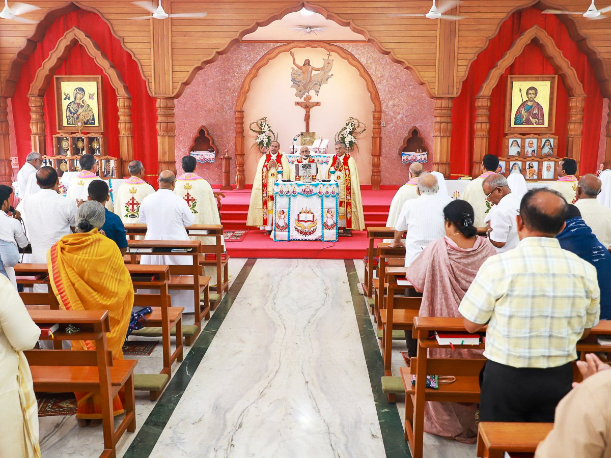 Une célébration le 10 avril 2025 au mont Saint-Thomas (Chennai, Tamil-Nadu), siège de l’Église syro-malabare.