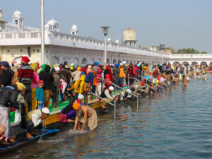 Des sikhs à Amritsar, Pendjab, Inde.