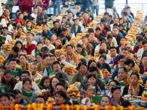 Dharamsala, Inde, le 30 juin 2025 à l'occasion des célébrations du 14e anniversaire du Dalaï Lama.