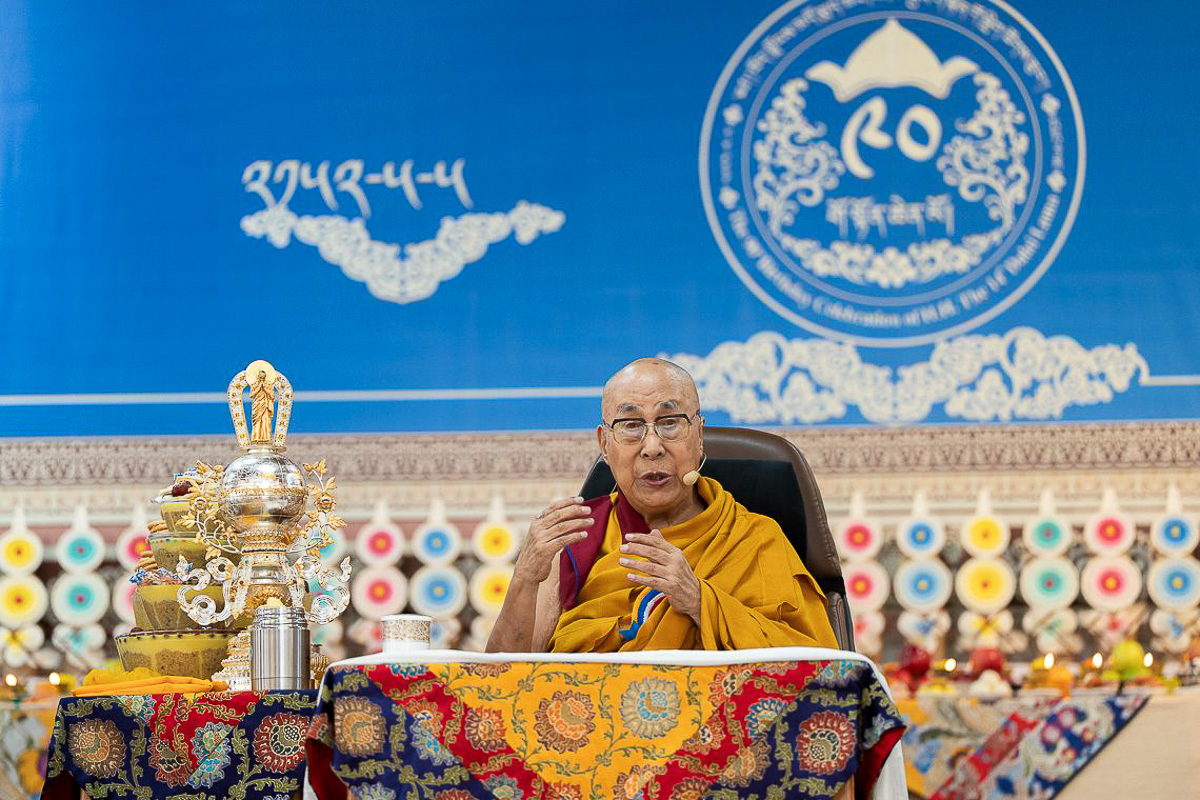 Le Dalaï Lama, le 30 juin à l'occasion des célébrations en l'honneur de son 90e anniversaire (Dharamsala, Inde).