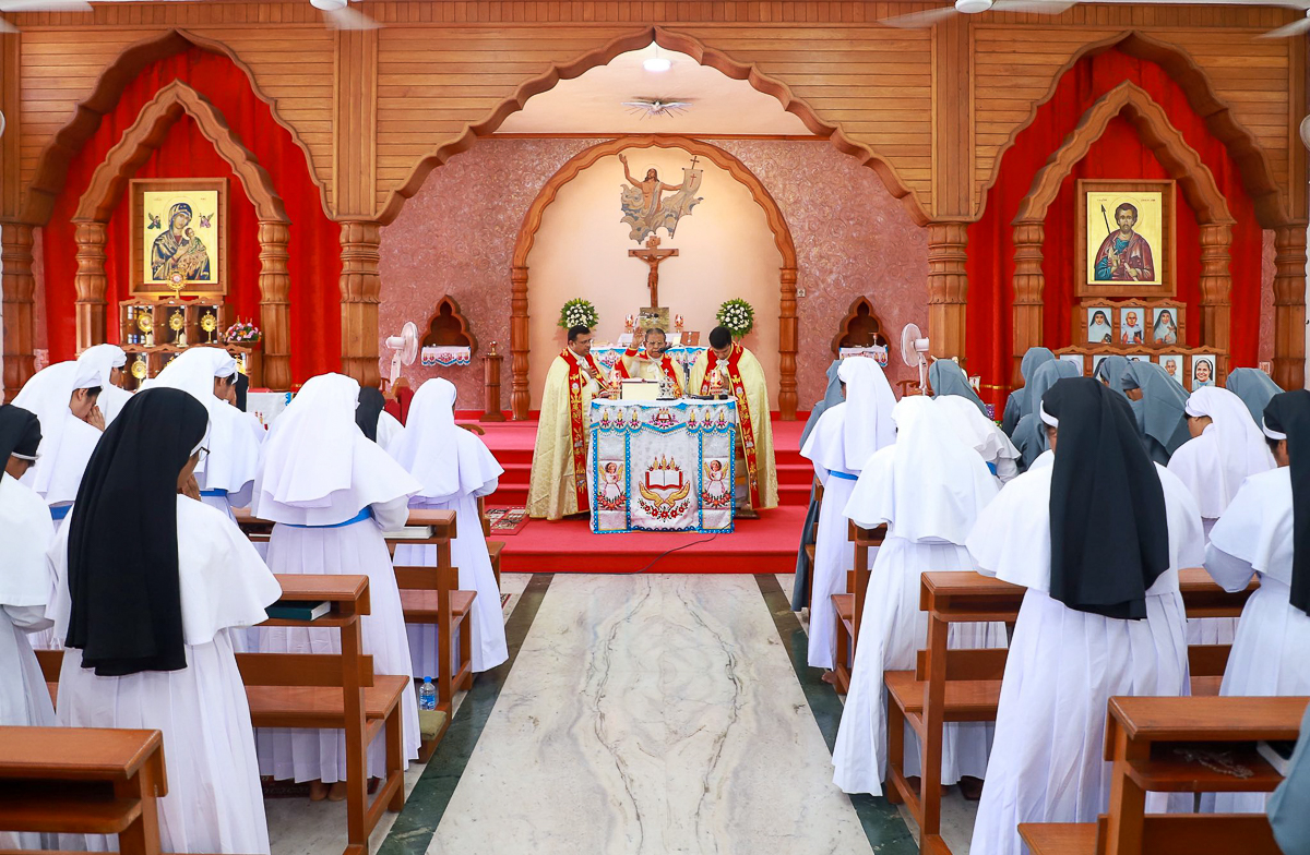 Une célébration au mont Saint-Thomas, siège de l’Église syro-malabare au Kerala.