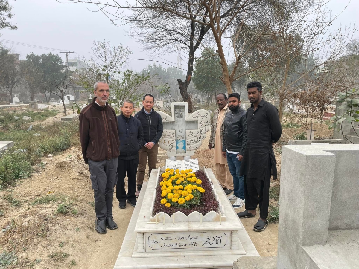 La tombe d’Akash Bashir, au Pakistan.