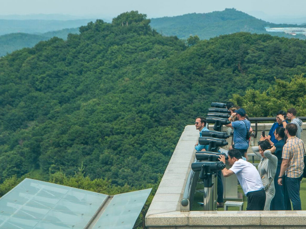 L’Observatoire de la réunification d’Odusan, près de la frontière entre les deux Corées (ici en juin 2024).