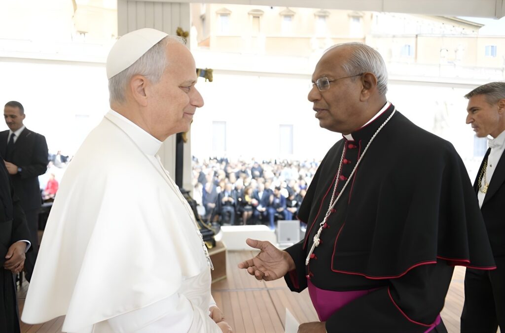 Mgr Andrews Thazhath, président de la Conférence épiscopale indienne (CBCI), a rencontré le pape Léon XIV le 22 octobre au Vatican.