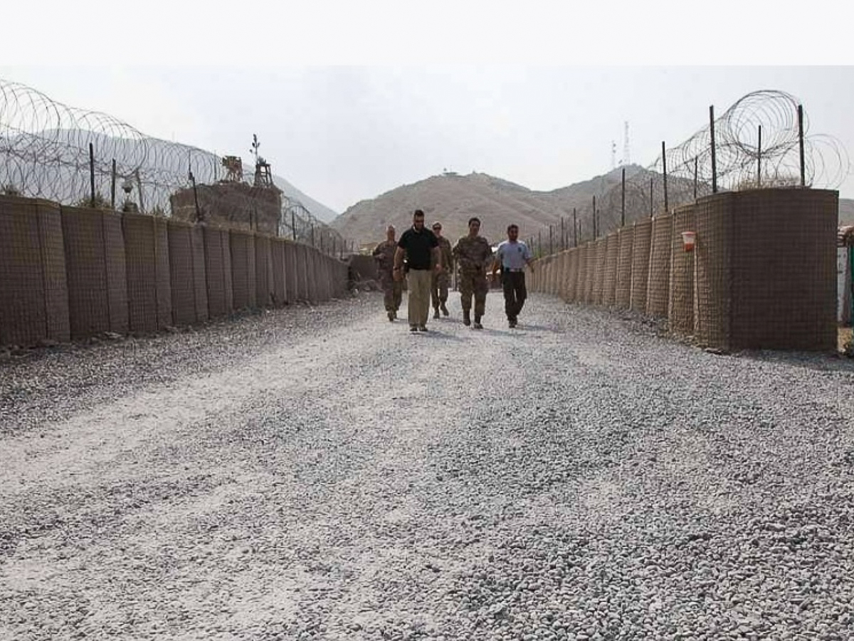 Une base militaire dans la province de Nangarhar, en 2013 en Afghanistan.