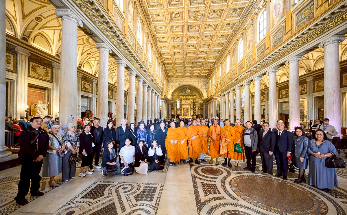 Le 28 octobre dans la salle Paul VI au Vatican, lors du 60e anniversaire de Nostra Aetate.