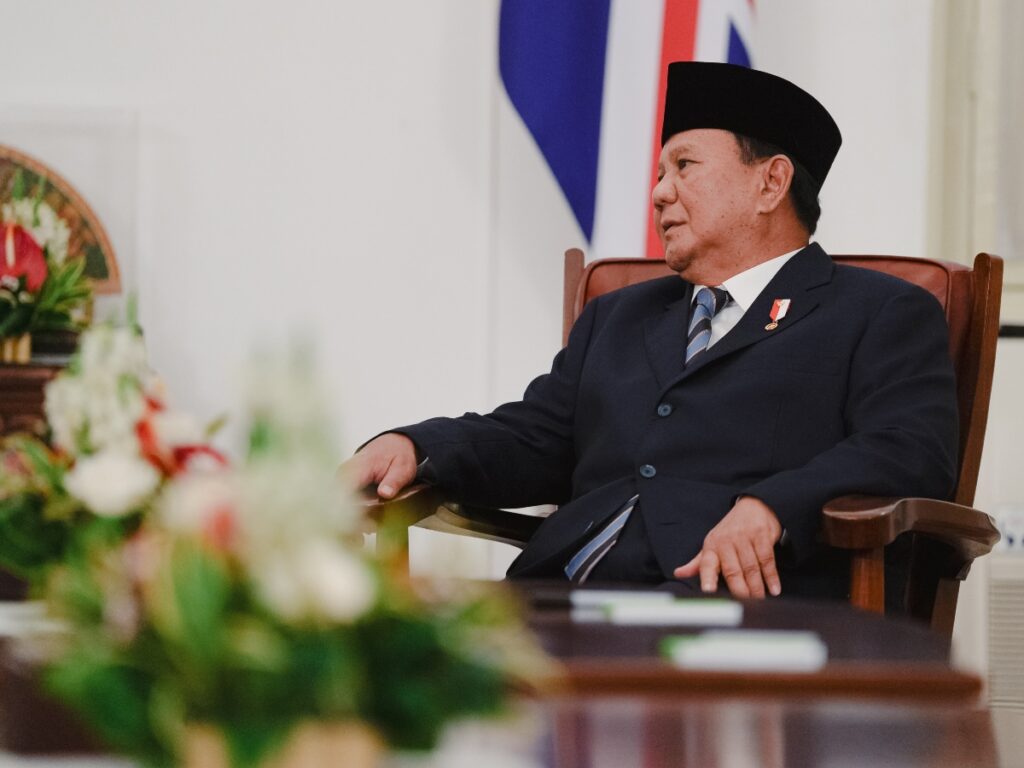 Le président indonésien Prabowo Subianto, à Jakarta en octobre 2024.