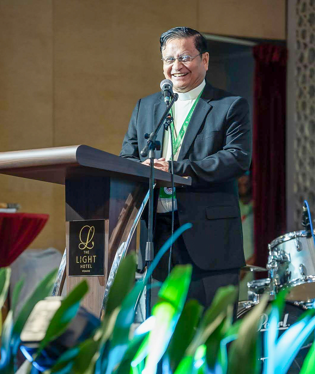 Le cardinal Charles Maung Bo, archevêque de Rangoun, durant le congrès de la FABC à Penang