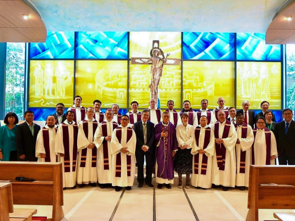 Les participants à la 30e rencontre du Bureau des communications sociales de la Fédération des conférences épiscopales asiatiques, qui s’est tenue en décembre à Hong-Kong.