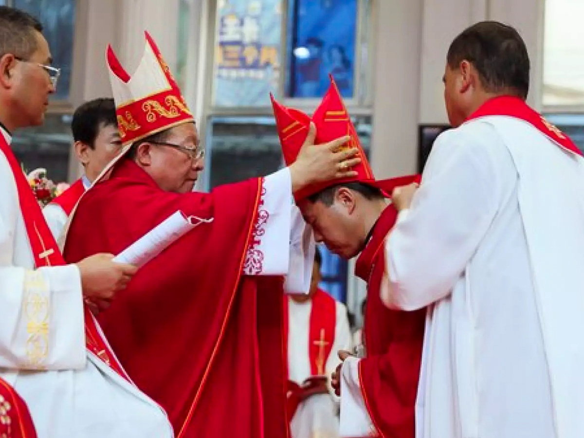 Mgr Antoine Li Hui (ici lors de son ordination épiscopale en 2021) a été installé le 15 janvier comme nouvel évêque de Pingliang, dans la province de Gansu.