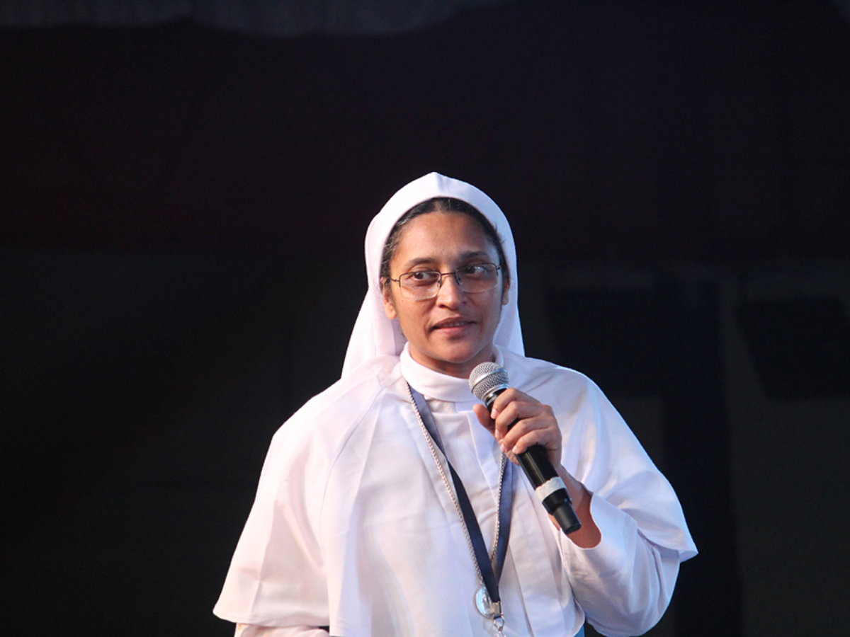 Sœur Paulina Melite, des Sœurs missionnaires de Marie Immaculée, dirige le réseau pro-vie national Indian Catholics United for Life.