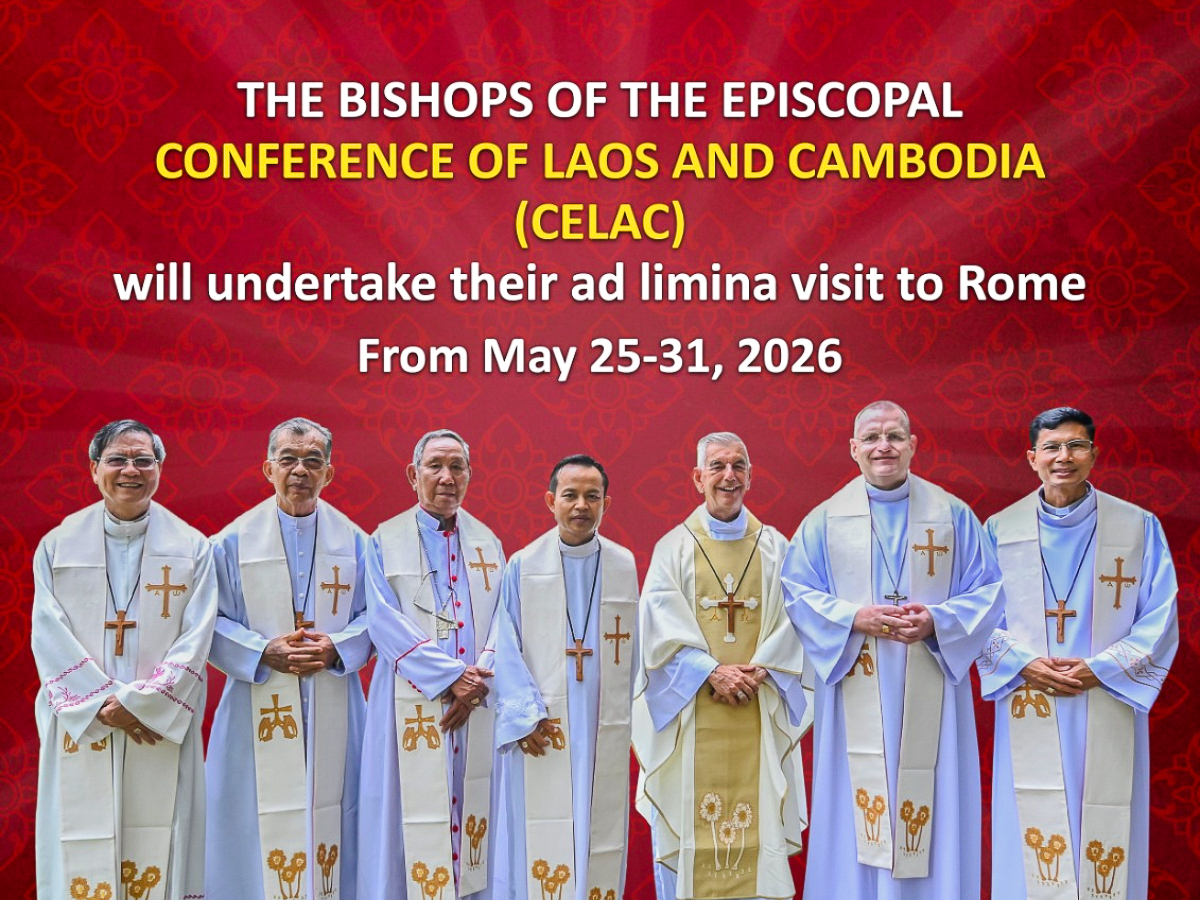 Les évêques du Laos et du Cambodge seront en visite Ad Limina Apostolorum au Vatican du lundi 25 au samedi 30 mai.