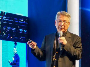 Mgr Linus Lee Seong-hyo, en novembre 2025 dans la capitale sud-coréenne lors de la 10e Seoul Future Conference.