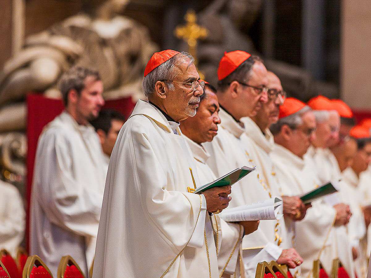 Le cardinal Filipe Neri Ferrao, archevêque de Goa et Daman et président de la FABC (ici en 2024 à Rome lors du Synode).