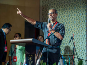 Le diacre permanent Lazarus Anthony Jonathan, 69 ans, lors du Congrès missionnaire asiatique à Penang en novembre 2025.